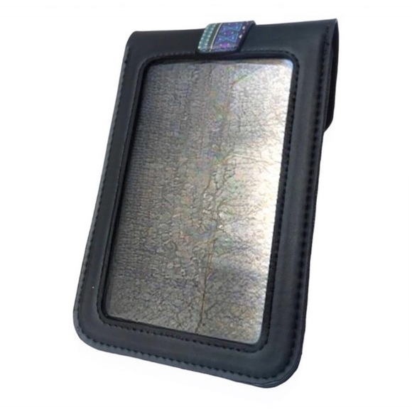 1 LEFT! Aztec Black Blue Crossbody Bag Purse Cellphone Holder - Picture 5 of 7